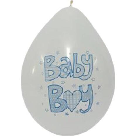 Μπαλόνια Baby boy 10x21cm συσκευασία 8 τεμαχίων
